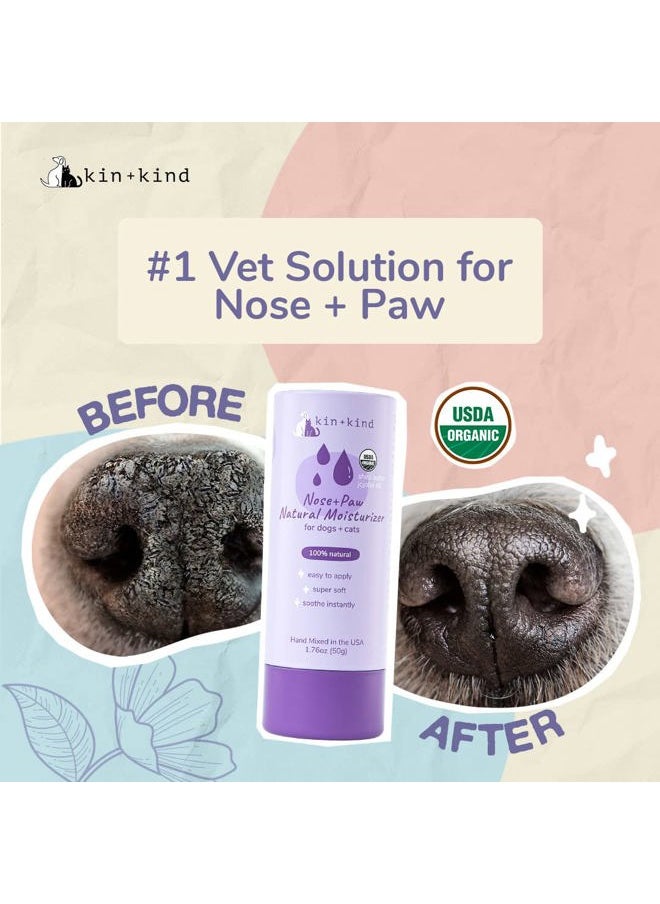 Kin+Kind - Organic Dog and Cat Nose and Paw Balm Stick - 1.76oz Shea Butter - Pet Supplies for Puppies and Dogs - Dog Accessories, Dog Supplies, Dog Paw Balm, Dog Nose Balm, Paw Butter Balm for Dogs - Image 1