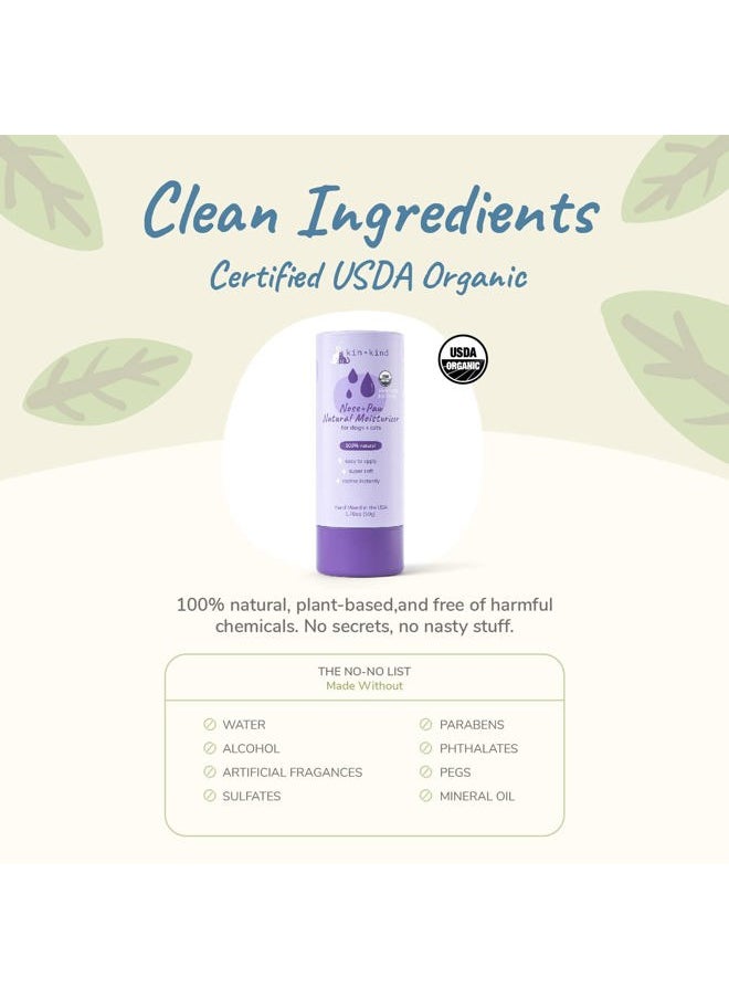 Kin+Kind - Organic Dog and Cat Nose and Paw Balm Stick - 1.76oz Shea Butter - Pet Supplies for Puppies and Dogs - Dog Accessories, Dog Supplies, Dog Paw Balm, Dog Nose Balm, Paw Butter Balm for Dogs - Image 1