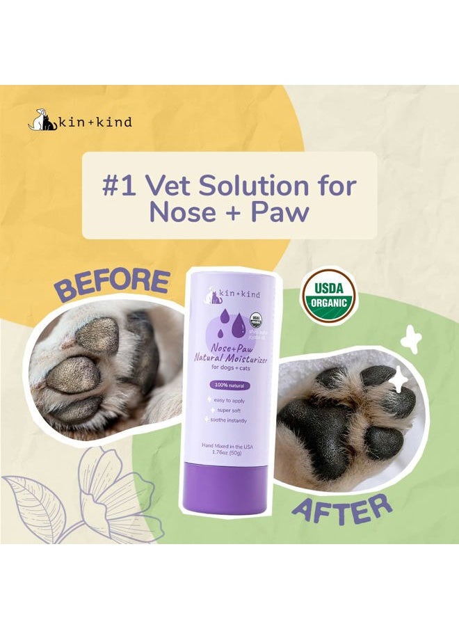 Kin+Kind - Organic Dog and Cat Nose and Paw Balm Stick - 1.76oz Shea Butter - Pet Supplies for Puppies and Dogs - Dog Accessories, Dog Supplies, Dog Paw Balm, Dog Nose Balm, Paw Butter Balm for Dogs - Image 1