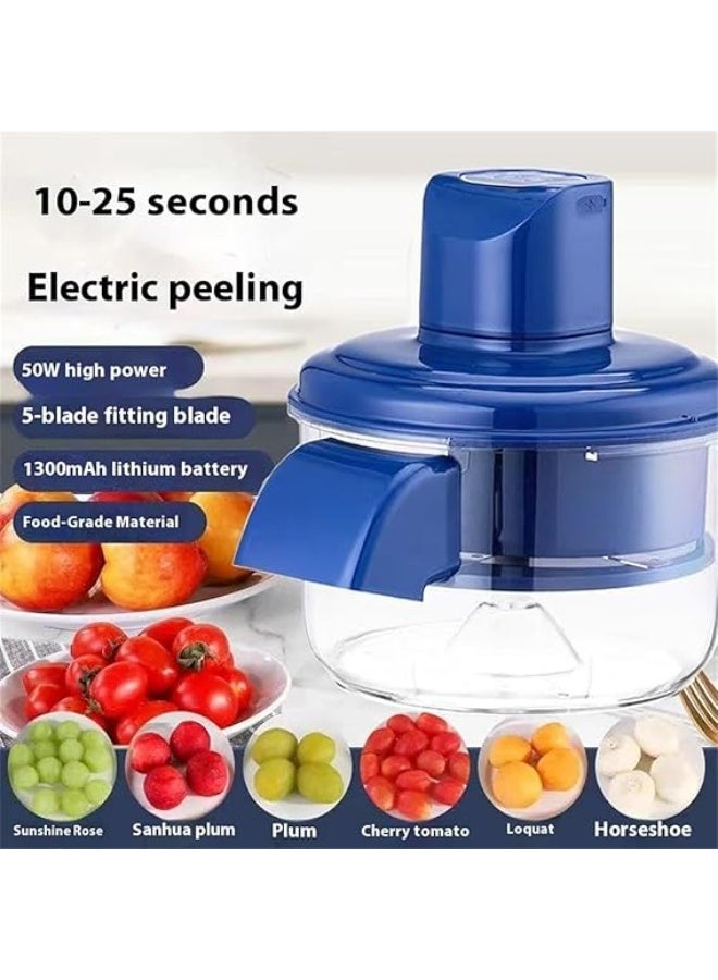 Electric peeler for garlic, grapes, fruits and vegetables, rechargeable, fast peeling for home use - Image 4
