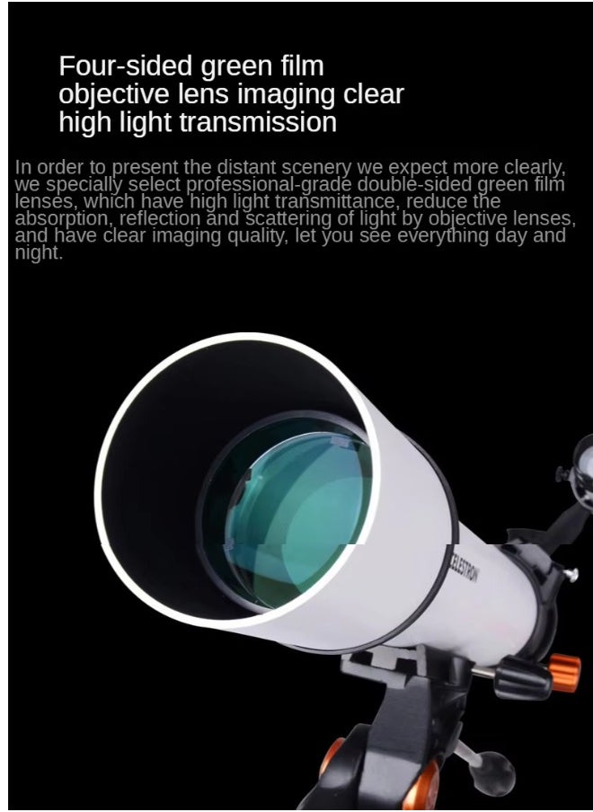 Celestron Astronomical Telescope High-Power high-definition Professional landscape dual-purpose telescope, 705az 70mm Aperture 500mm, Celestron -S881601  - Image 5