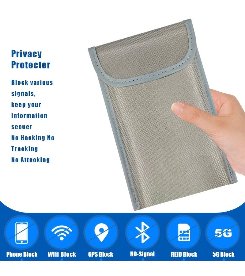 Pregnancy Radiation Shielding Phone Pouch 18.5cm Signal Blocking Bag - Image 1