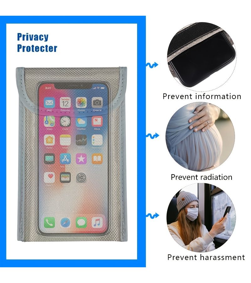Pregnancy Radiation Shielding Phone Pouch 18.5cm Signal Blocking Bag - Image 4