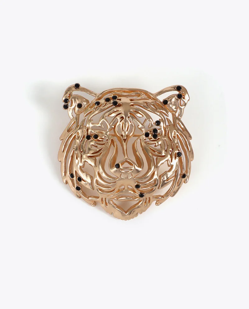 Lola Casademunt Tiger Head Brooch