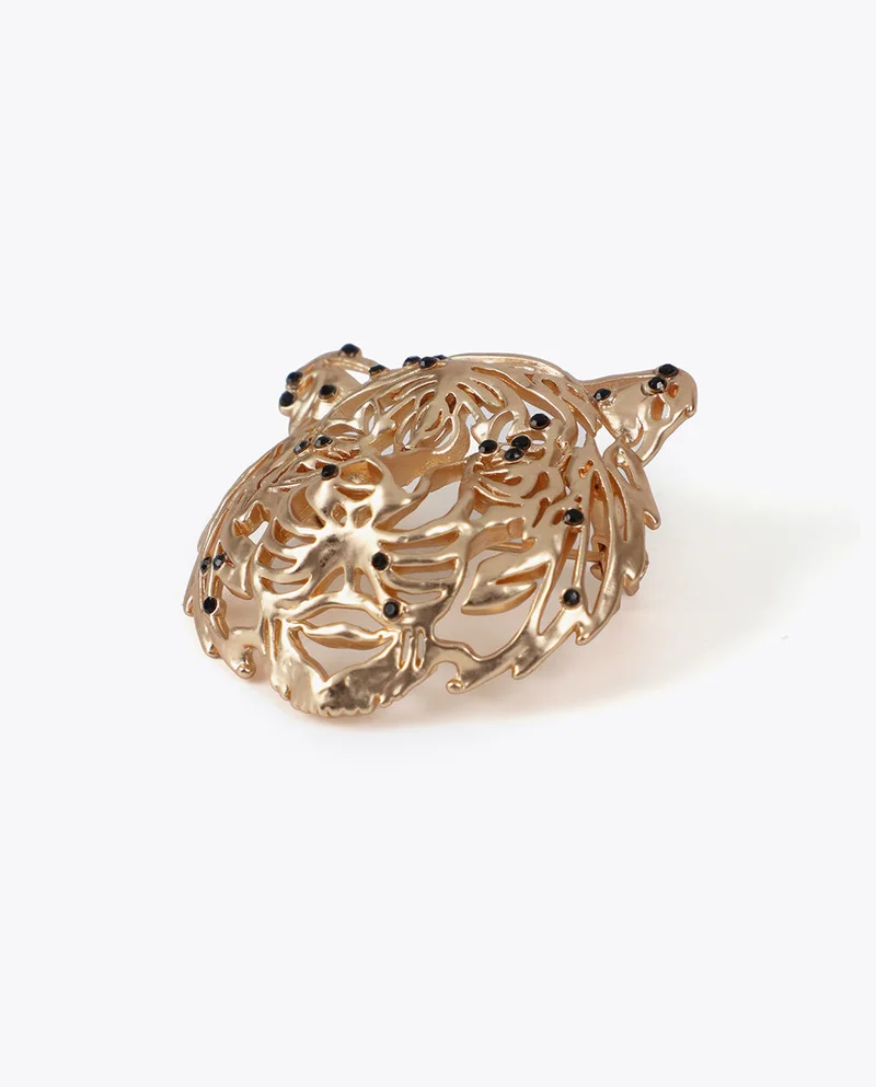 Lola Casademunt Tiger Head Brooch