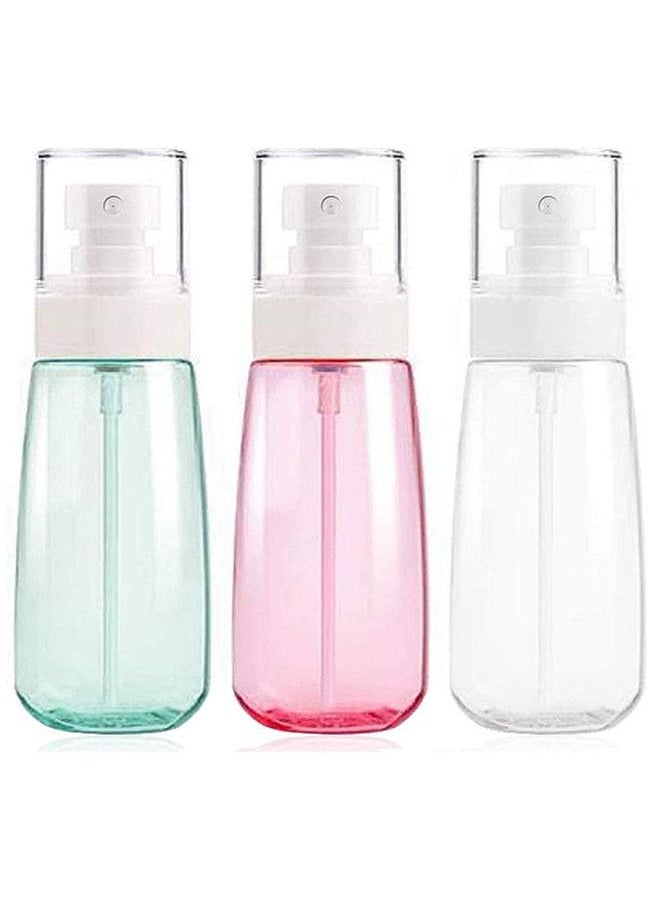 Generic 3 Color Fine Mist Spray Bottle 100ml Empty Cosmetic Refillable Travel Containers Plastic Hair Spray Bottle Sprayer  - Image 1