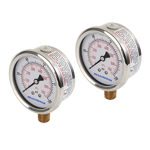 MEASUREMAN مجموعة MEASUREMAN 10 قطعة سدادة زيت سيليكون رمادية، غطاء زيت مطاطي لمقياس الضغط المملوء بالسائل - Image 5