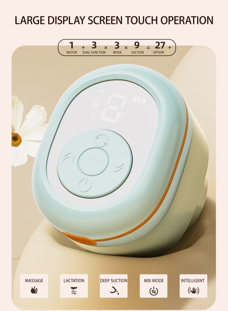 ALLTOMOM Lightweight Electric Breast Pump with LED Display and 180ml Milk Bottle 3 Modes 9 Levels Easy to Clean - Image 4