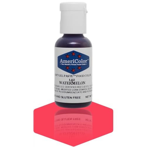 AmeriColor Watermelon 75 Ounce Bottle Soft Gel Paste Food Color - Image 1