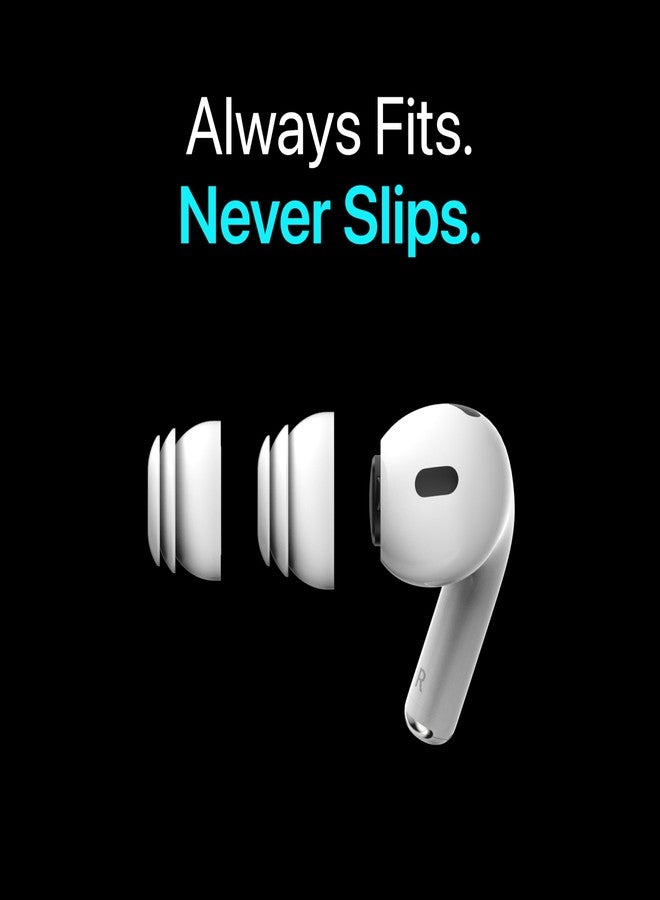 diofit Premium Multi-Flange Eartips Compatible with Apple Airpods Pro1 & 2 (Medium) - Image 3
