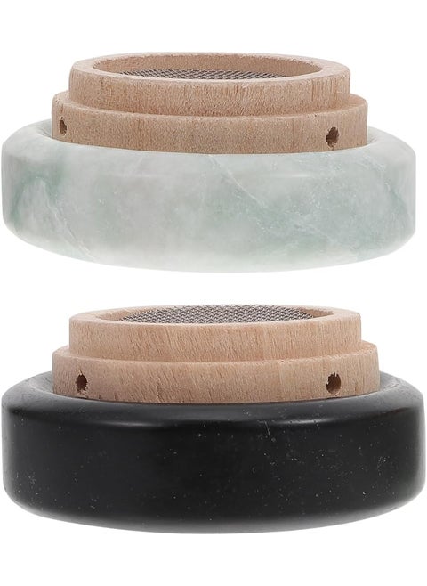 Hemoton Anti-Scald Moxibustion Cushion Pad,Moxa Sticks Burner Holder,Wooden Sticks Base, Non-scaldable Cushion,Moxibustion Burner Base Cushion for Moxibustion Heat,Portable Moxibustion Stick Burner