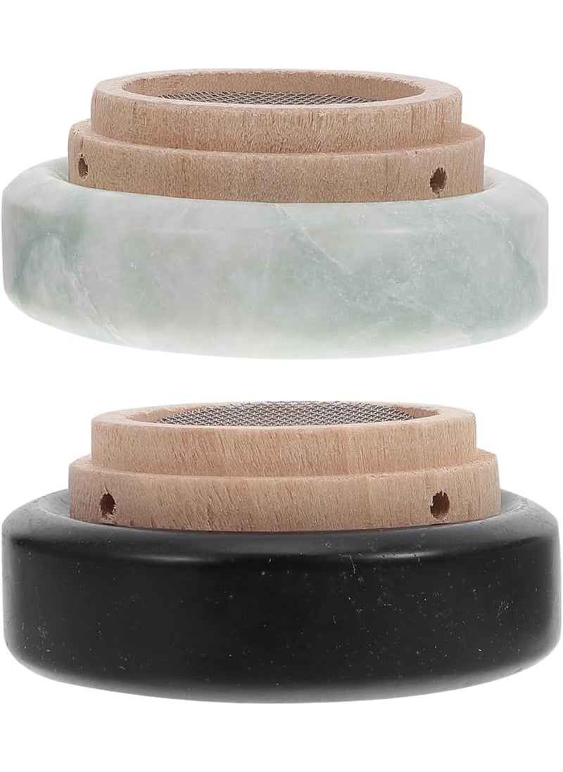Hemoton Hemoton Anti-Scald Moxibustion Cushion Pad,Moxa Sticks Burner Holder,Wooden Sticks Base, Non-scaldable Cushion,Moxibustion Burner Base Cushion for Moxibustion Heat,Portable Moxibustion Stick Burner 