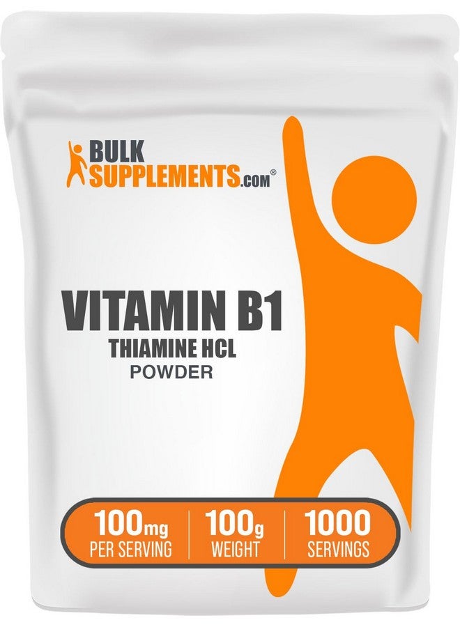 BulkSupplements Thiamine HCl Powder - Thiamine Hydrochloride, B1 Vitamins, Thiamine B1 Supplement, Thiamine 100mg - Gluten Free, 100mg per Serving, 100g (3.5 oz) (Pack of 1) - Image 1