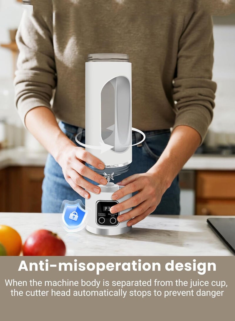 Portable Blender Personal Electric USB，450ML Portable juicer Shakes and Smoothies Blender，Small Blenders，Mixing，Compact、Convenient and Versatile - Image 3