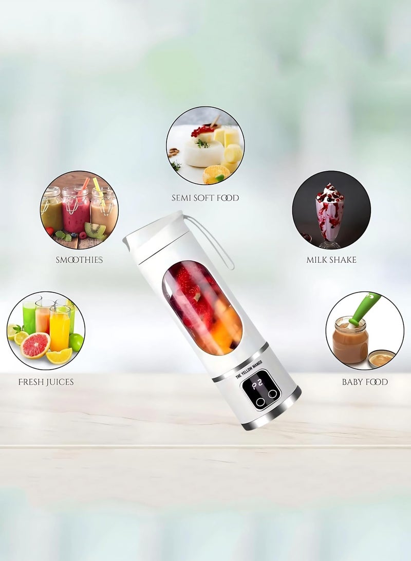Portable Blender Personal Electric USB，450ML Portable juicer Shakes and Smoothies Blender，Small Blenders，Mixing，Compact、Convenient and Versatile - Image 4