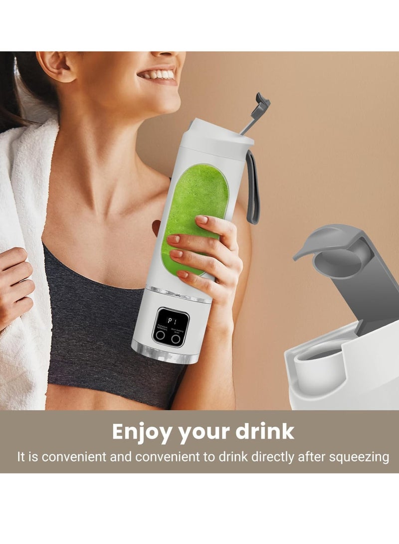 Portable Blender Personal Electric USB，450ML Portable juicer Shakes and Smoothies Blender，Small Blenders，Mixing，Compact、Convenient and Versatile - Image 2