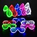 FathiSooc 25 Packs LED Glasses 5 Neon Colors glow in the dark party supplies Favor for Kids Adult Glow sticks Light Up Glasses fit Holiday Birthday Valentines Day and Halloween Party Supplies Cosplay Christmas - Image 3