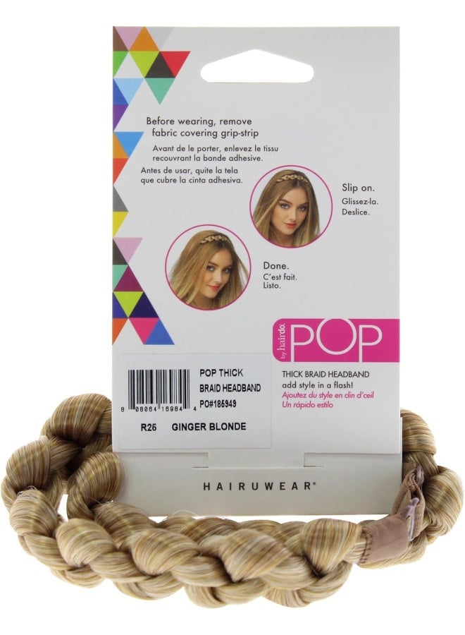 hairdo رباط رأس ضفيرة سميكة - R25 أشقر زنجبيل - Image 2