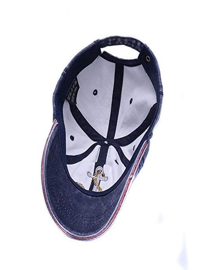 Handcuffs Cotton Unisex Baseball Caps Adjustable Stylish Sun Protective Cap For Men Women (Blue) - Image 3