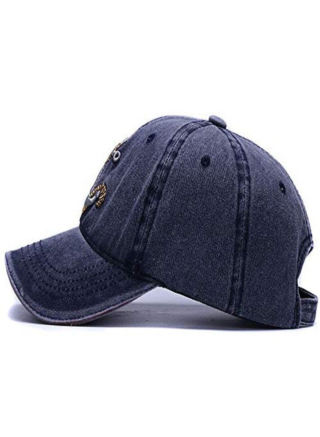 Handcuffs Cotton Unisex Baseball Caps Adjustable Stylish Sun Protective Cap For Men Women (Blue) - Image 4