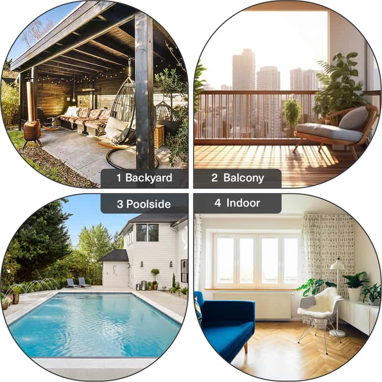 Pan Home طقم شرفة بوند 1+2 - أسود - Image 3