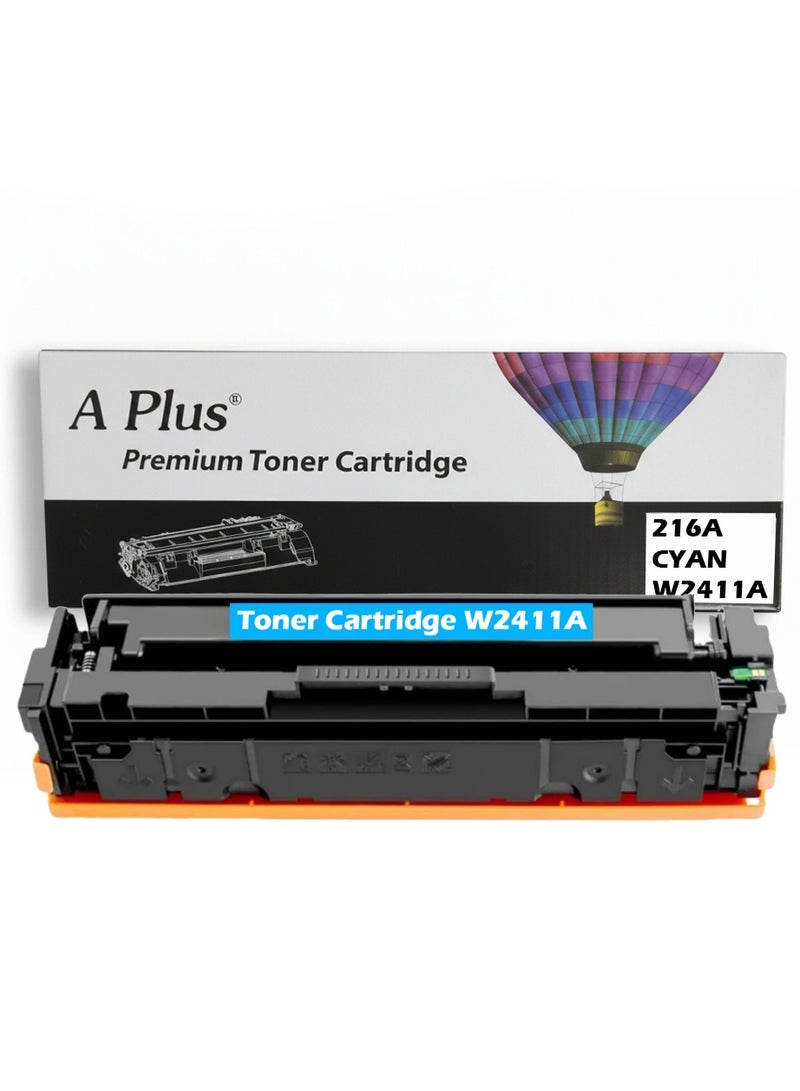 A Plus 216A (W2411A) Cyan Compatible Toner Cartridge for HP Color LaserJet Pro M155, MFP M182, M183 Series - Image 1