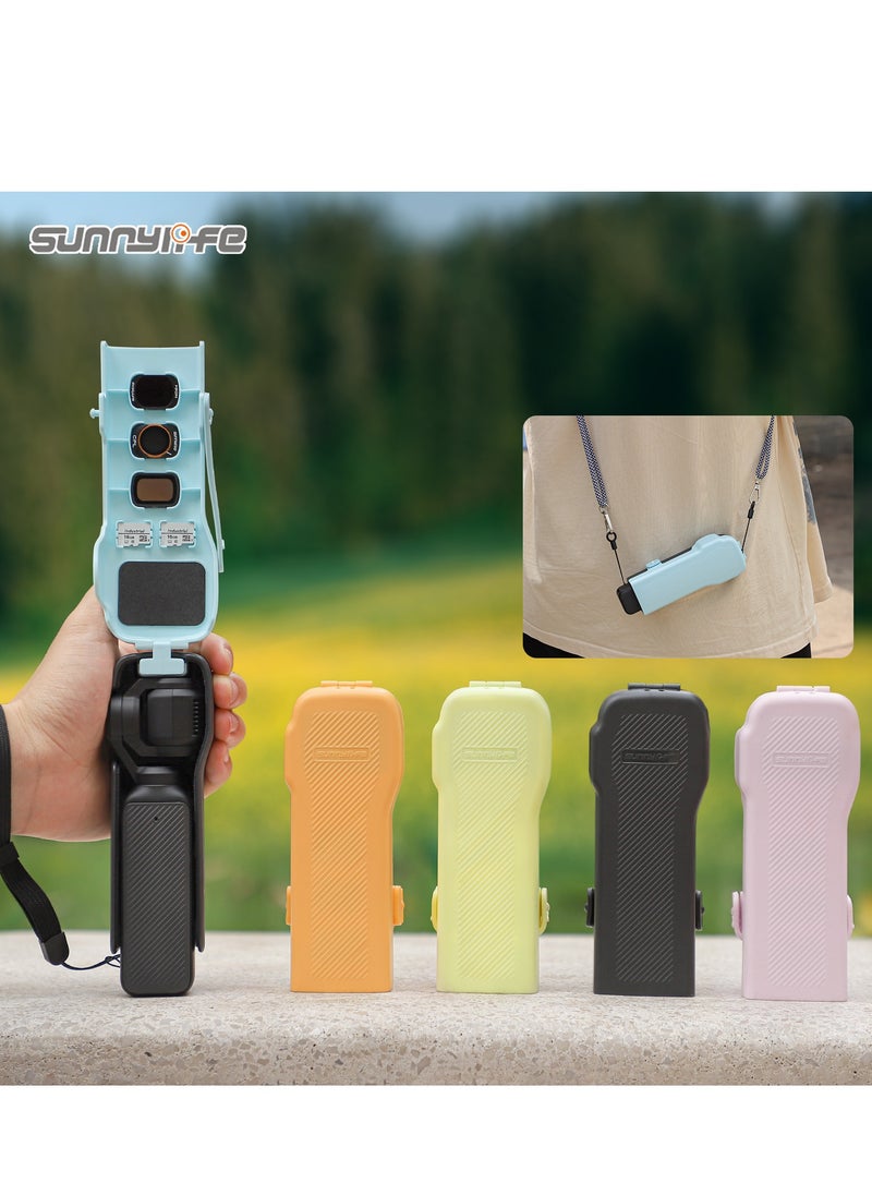 SUNNY LIFE Colorful Protective Lid for DJI OSMO Pocket 3,Silicone Protective Case Cover, Tempered Glass Screen Protector, Lens Protector  - Image 1