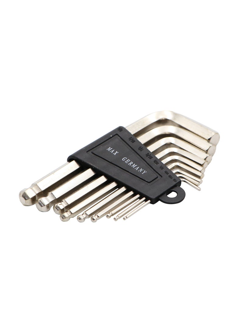Max Germany Max Germany 441B-AF10 Ball Head Allen Key Set, 9 Pieces  - Image 4