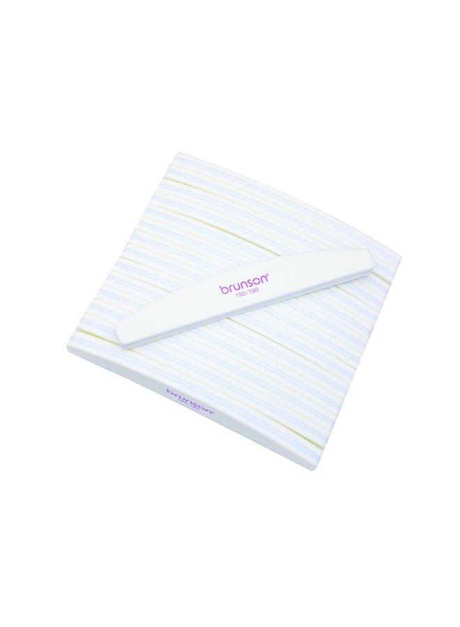 brunson 15 Pieces Nail File, Professional Double Sided Buffer Block Emery Board, Manicure Pedicure Tool - SEB-321W - Image 4