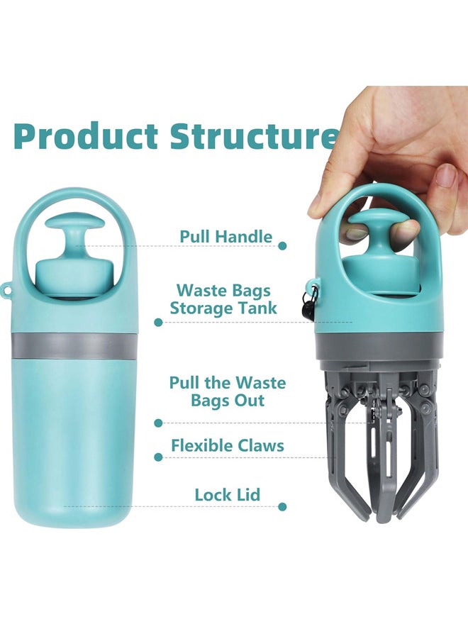 Neostyle Portable Dog Pooper Scooper,6 Claws Dog Pooper Scooper with Bag,Can be Installed on the Leash for Walking  - Image 3