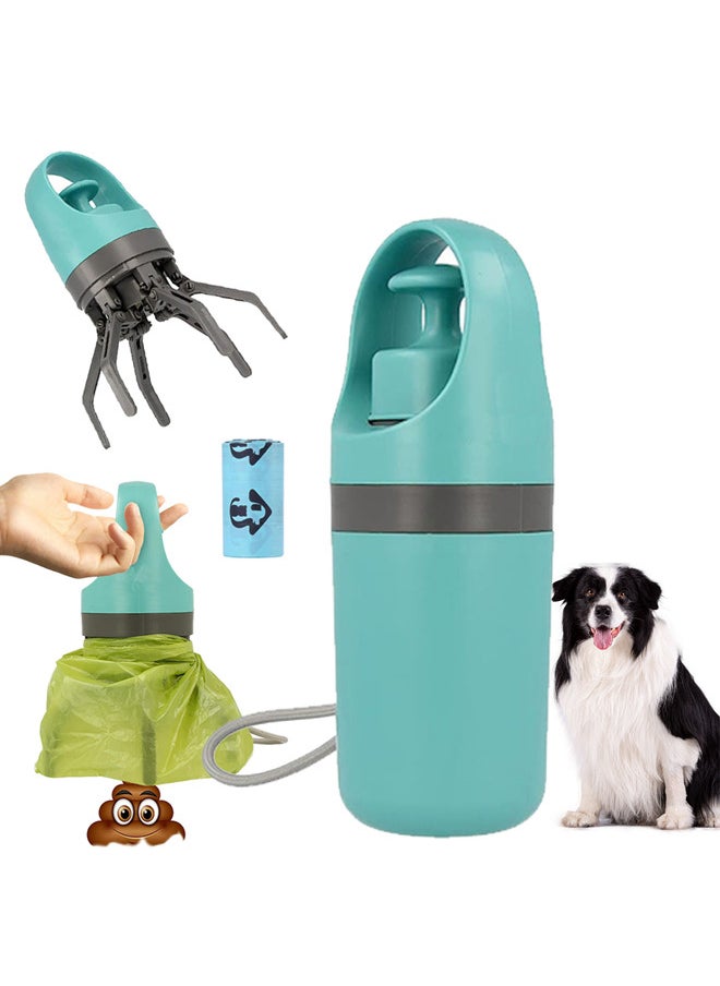 Neostyle Portable Dog Pooper Scooper,6 Claws Dog Pooper Scooper with Bag,Can be Installed on the Leash for Walking  - Image 1