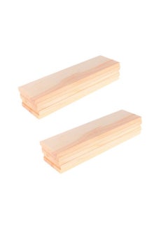 EXCEART 10Pcs Rectangle Wood Boards Unfinished Wood Boards Sheets Carving Blocks For Arts Craft Painting 4X15Cm  - Image 1