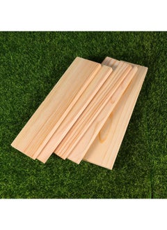 EXCEART 10Pcs Rectangle Wood Boards Unfinished Wood Boards Sheets Carving Blocks For Arts Craft Painting 4X15Cm  - Image 3