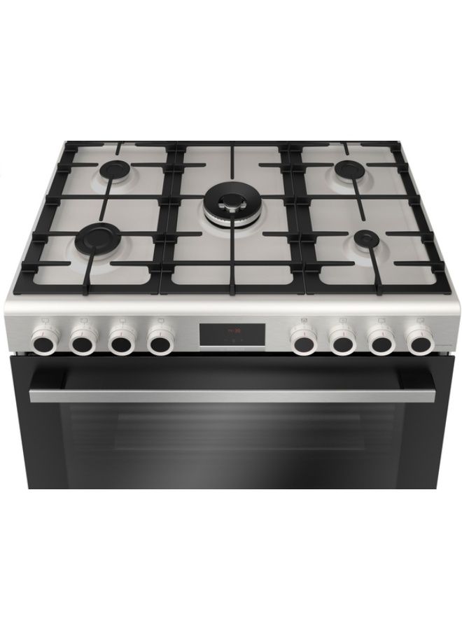 BOSCH Series 6, Gas range cooker, Stainless steel HGX3G8W50S HGX3G8W50S stainless steel - Image 2