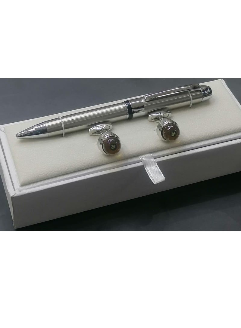 A -class pen and cufflink set for men