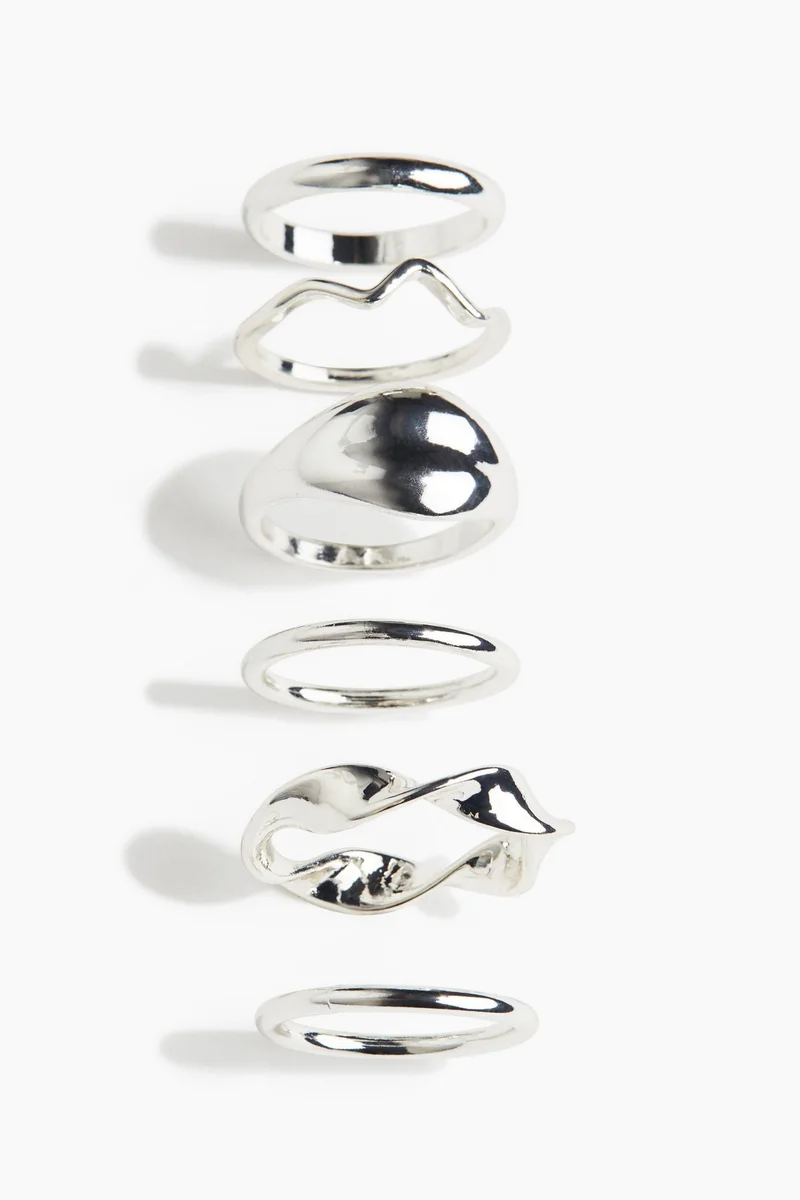 H&M 6-pack rings