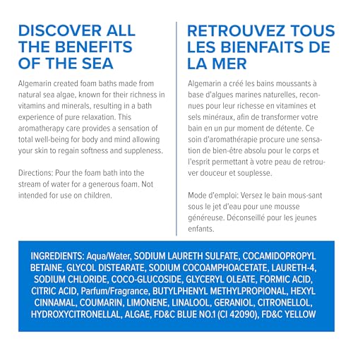 Algemarin Original Scent Foam Bath European Sea Aromatherapy 1Pack 750 ml - Image 5