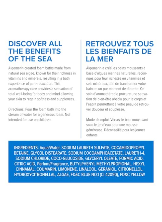 Algemarin Original Scent Foam Bath European Sea Aromatherapy 1Pack 750 ml - Image 4