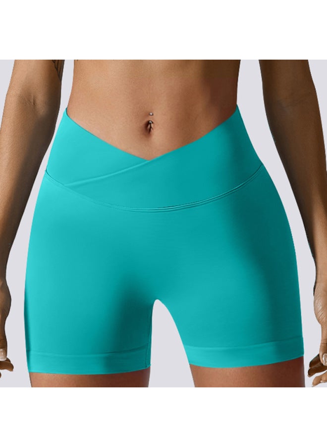 إسكدنيا 2024 European And American Fashion Solid Color Meat Covering Slimming High Waist Hip Bodybag Women's Swimming Trunks-Color:Dark Blue- - Image 3