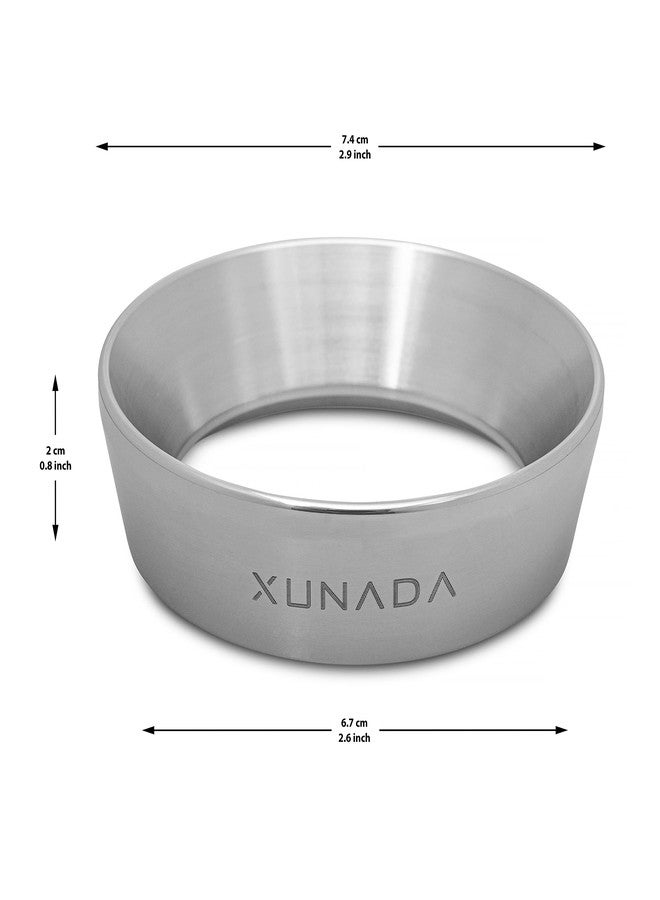 قمع جرعات الإسبريسو من XUNADA بقطر 54 مم، حلقة جرعات قهوة دقيقة من الفولاذ المقاوم للصدأ، متوافق مع حوامل فلاتر Breville بقطر 54 مم - Image 2