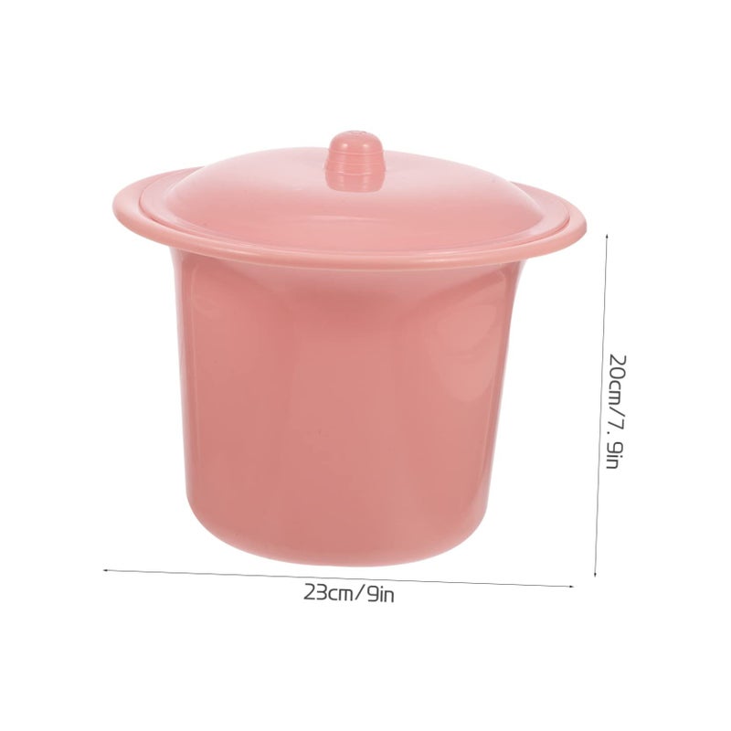 Khaki Chamber Pot with Lid Multi Function Urinal for Kids Seniors and Pregnant Women - Image 3