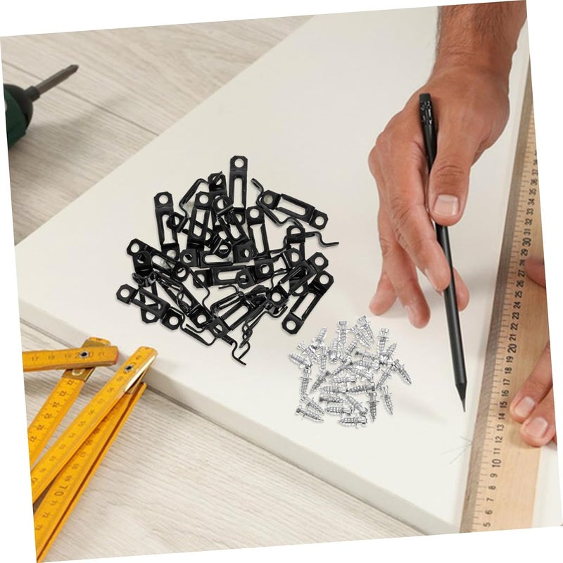 VOSAREA 30Pcs Invisible Furniture Joint Connectors Fasteners for Cabinets and Wardrobes Easy Installation Hardware for Furniture Assembly - Image 4