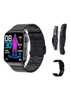 Saco Health Smart Watch with Blood Glucose Monitoring Uric Acid and Heart Rate Body Composition Bluetooth Call Feature 