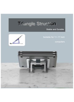 Yesido LP02 Adjustable Portable Flexible Folding Aluminium Metal Table Laptop Notebook Stand Holder  - Image 4
