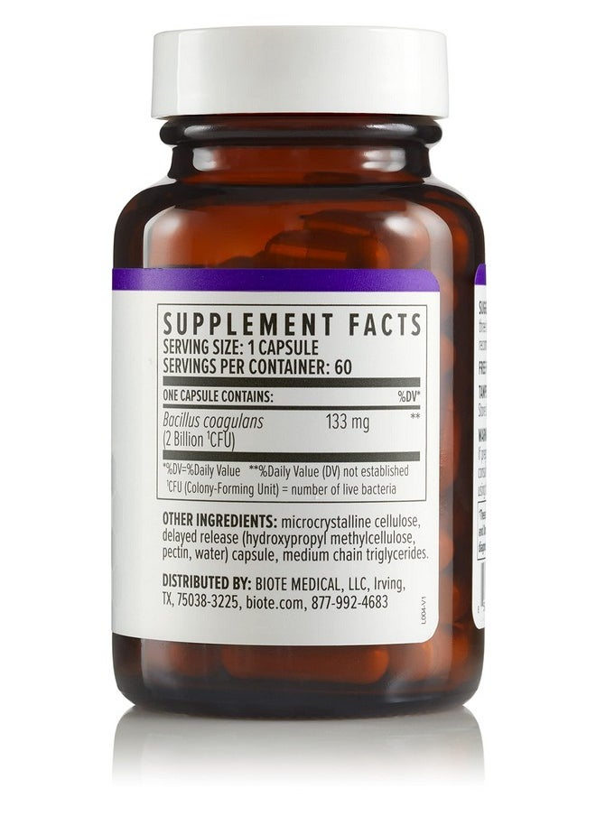 bioTE - Nutraceuticals Bacillus Coagulans Gut + Digestive (60 Capsules) - Image 1