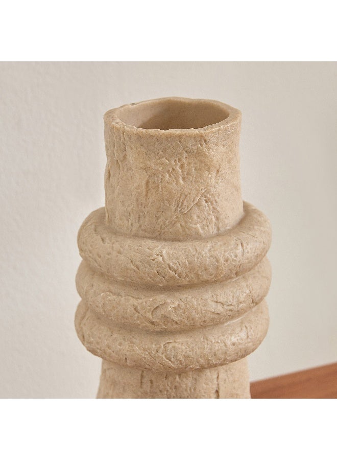 Home Box Whyton Travertine Vase - 10.5x10.5x20 cm - Image 3