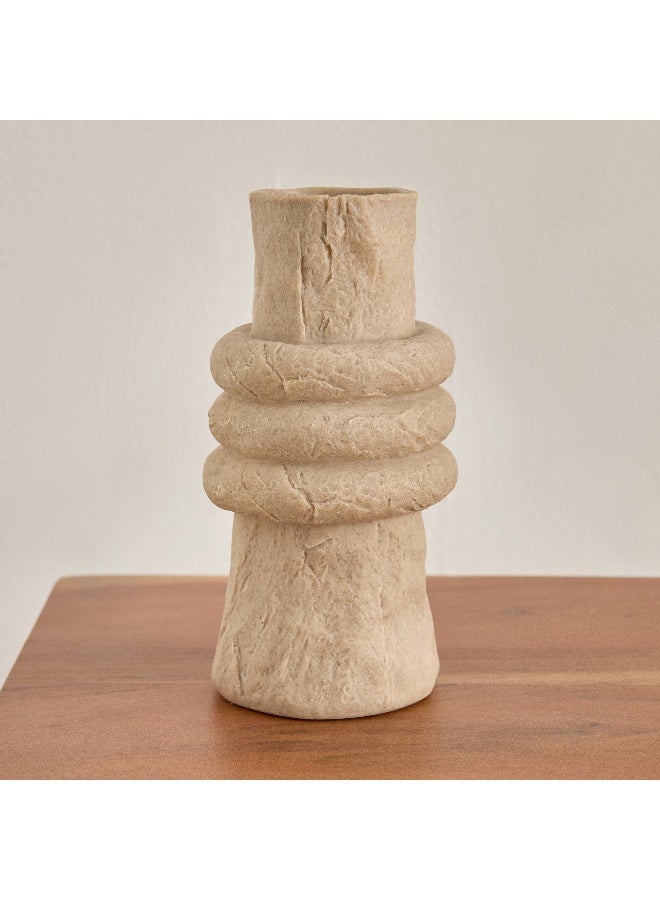 Home Box Whyton Travertine Vase - 10.5x10.5x20 cm - Image 5