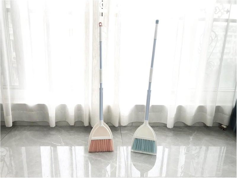 BSMstone Kids Broom and Dustpan Set-Mini Dustpan and Broom for Children Housekeeping Pretend Play Cleaning Tools Set (Blue) - Image 4