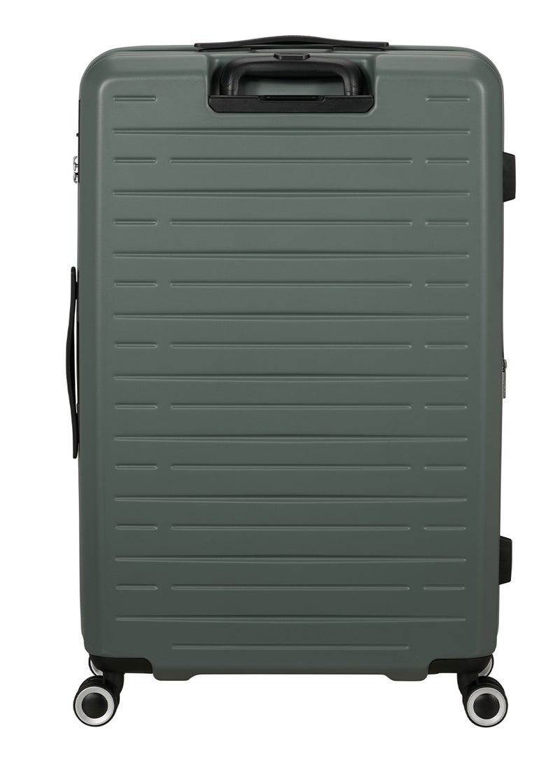 AMERICAN TOURISTER Aerojoy Suitcase, Check-In Size 80 cm / 30 inch, 4 Wheels, Hard Top, ABS, Dark Forest|TSA Lock|Inner Mesh Zippered Divider|Expandable|Cross Ribbons|Lightweight - 3 Years International Warranty - Image 4