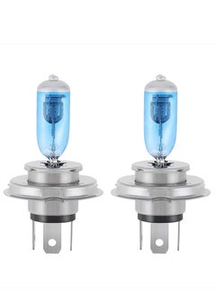 Excefore LED Headlight Bulbs, Fog Light Lamp, H4 Halogen Xenon Light, 100W Halogen Headlight Bulbs  6000K Super Bright, 360 Degree Adjustable, Non-polarity Plug & Play, Pack of 4, White  - Image 1